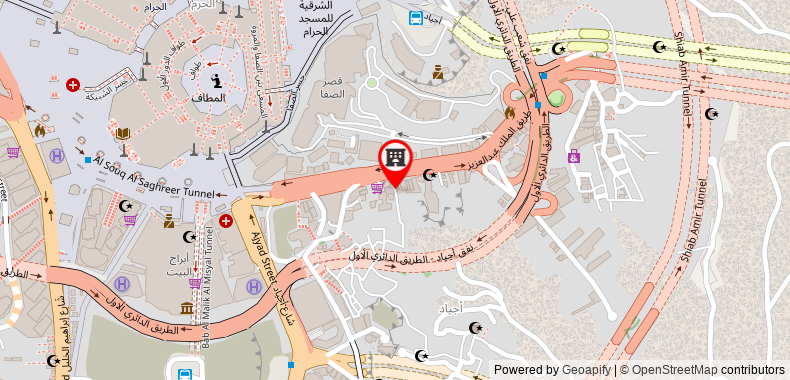 Bản đồ đến Khách sạn Azka Al Safa