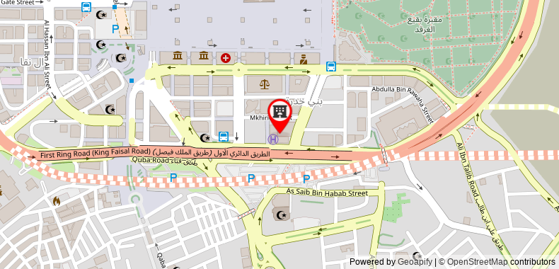 Bản đồ đến Khách sạn Madinah Movenpick