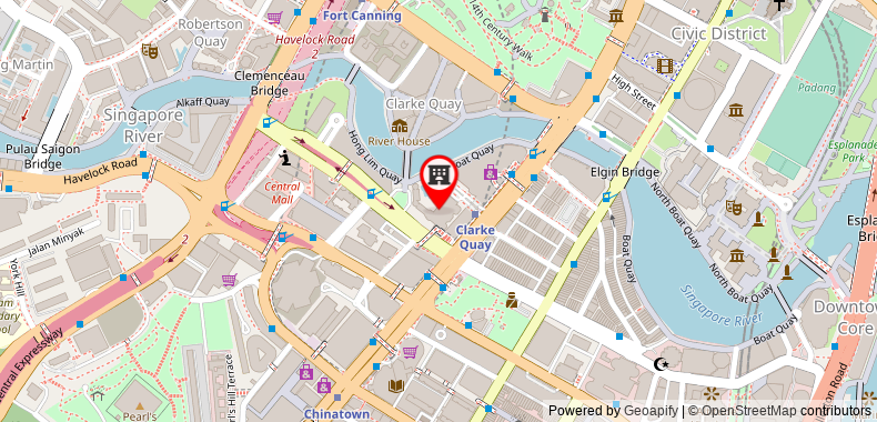 Bản đồ đến Khách sạn Swissotel Merchant Court (SG Clean Certified)