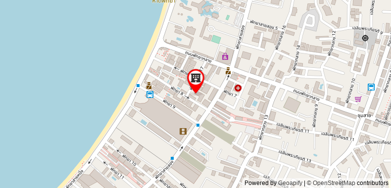 Bản đồ đến Khách sạn Sunbeam Pattaya (SHA Extra Plus)