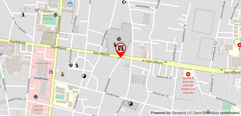 Bản đồ đến Khách sạn Kaennakorn Khonkaen