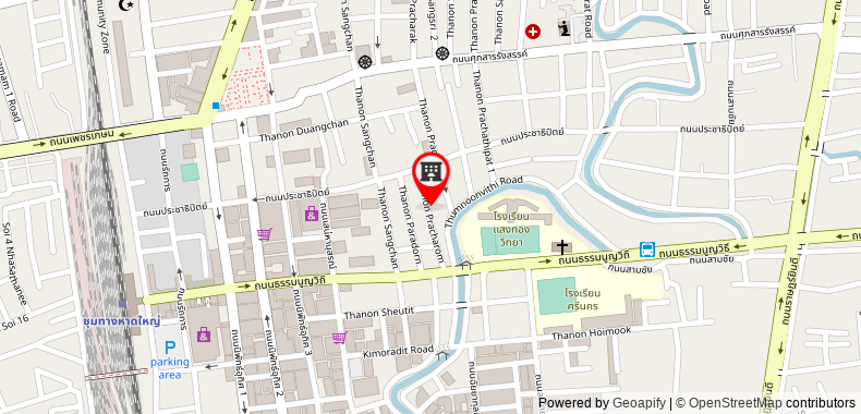 Bản đồ đến Hat Yai Youth Hostel