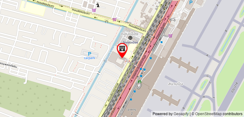 在地图上查看Amari Don Muang Airport Bangkok Hotel (SHA Certified) (SHA Plus+)