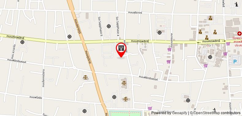 Bản đồ đến Pandinthong Apartment