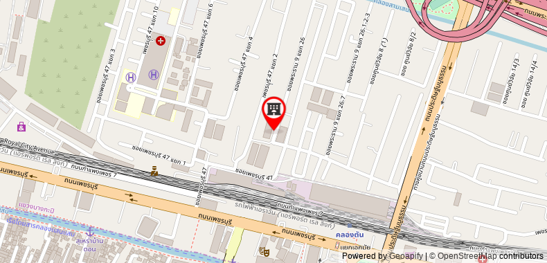 Bản đồ đến Khách sạn A-ONE BANGKOK (SHA Plus+)