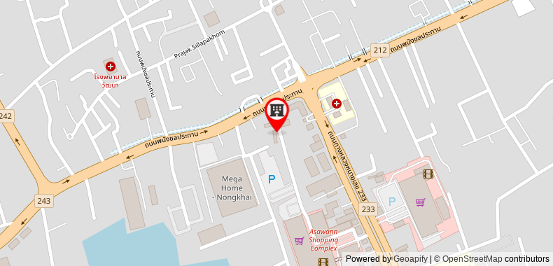 Bản đồ đến Khách sạn Crystal Palace Nongkhai