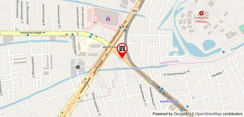Bản đồ đến The Cozy place#1 MRT and DMK Airport(Full Kitchen)