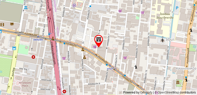 Bản đồ đến Khách sạn Boulevard Bangkok Sukhumvit