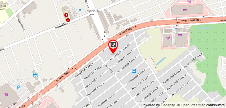 Bản đồ đến Khách sạn B2 Lampang