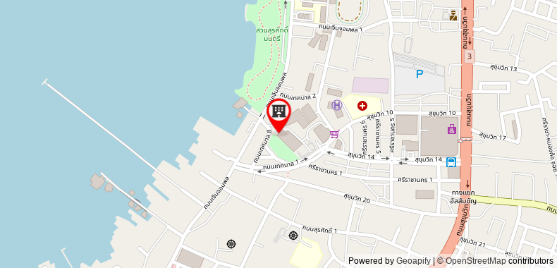 Bản đồ đến Khách sạn Oakwood & Residence Sri Racha (SHA Plus+)