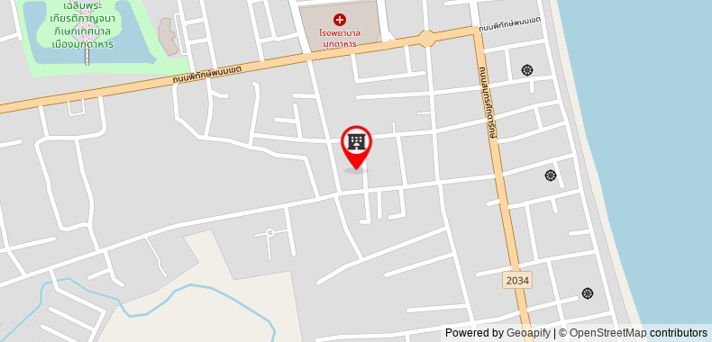 Bản đồ đến SC residence Mukdahan