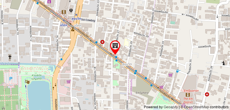Bản đồ đến Khách sạn Carlton Bangkok Sukhumvit (SHA Extra Plus)