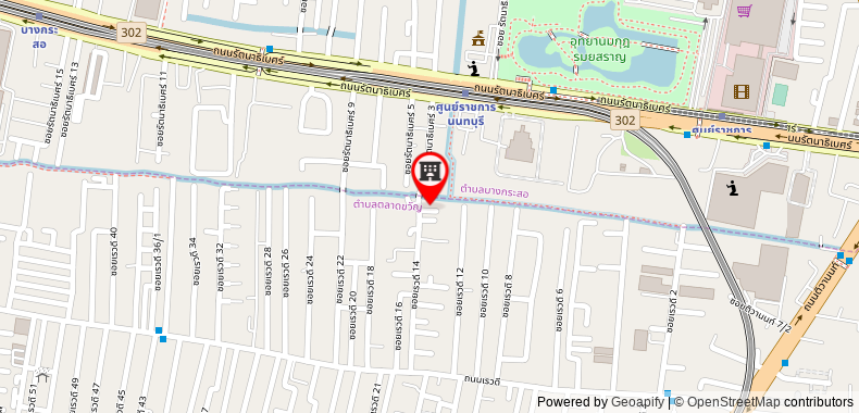 Bản đồ đến Condo 200m to MRT purple Nonthaburi Civic Center 6