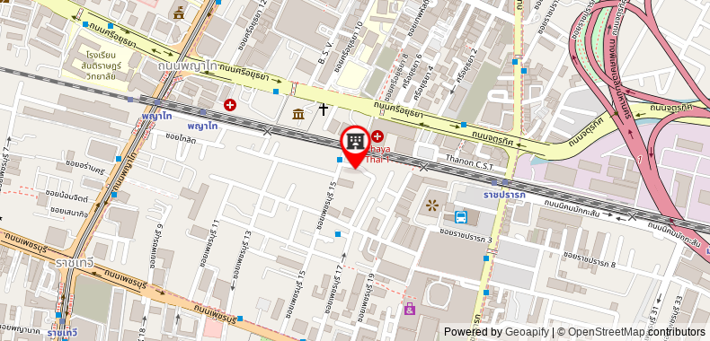 Bản đồ đến Khách sạn Tori Prestige Bangkok