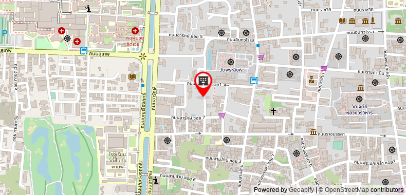 Bản đồ đến Khách sạn Rachamankha (SHA Plus+)
