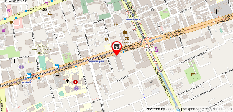 Bản đồ đến Khách sạn Ascott, Sky Villas Sathorn 125sqm. opp. W