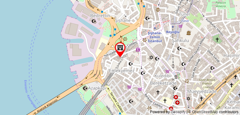 在地图上查看塔克西姆藍色伊斯坦布爾酒店