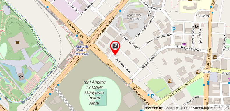 Bản đồ đến Khách sạn Angora