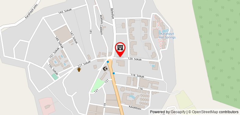 Pamukkale Termal Ece Otel on maps