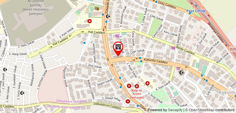 Bản đồ đến Ramada By Wyndham Bursa Cekirge Thermal & Spa