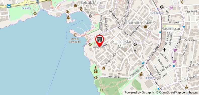 Bản đồ đến Khách sạn Route Kaleiçi