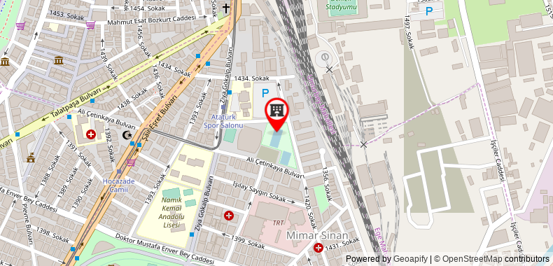 Bản đồ đến Khách sạn Volley İzmir