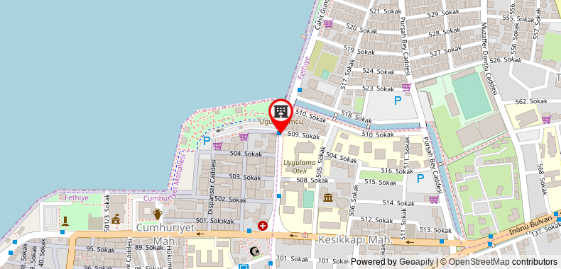 Yeniceri City Hotel on maps
