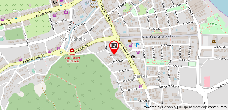 Arda Apart Otel on maps