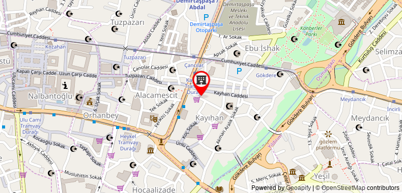 Kayhan City Hotel on maps
