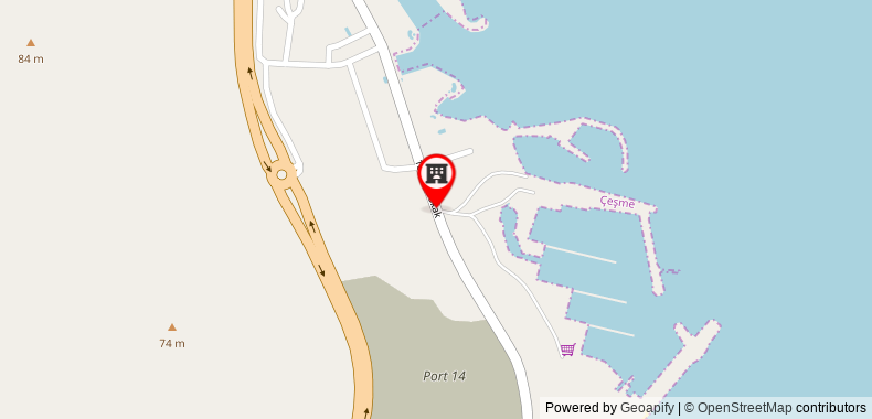 Bản đồ đến Khách sạn Alacati Port Ladera -Adults Only