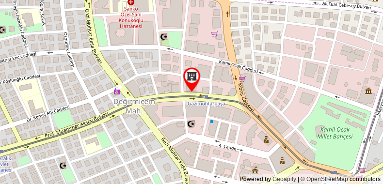 Hampton Inn Gaziantep City Centre on maps