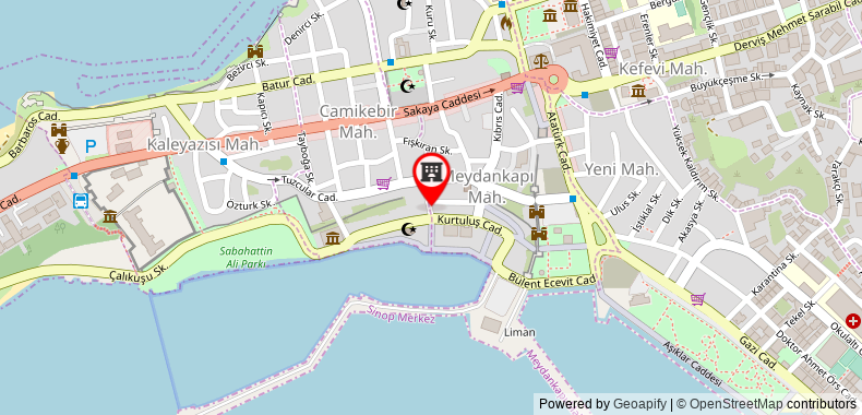 Harbour Hotel on maps