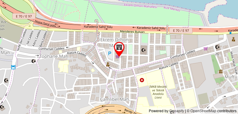 Bản đồ đến Khách sạn Cmr Aydogan