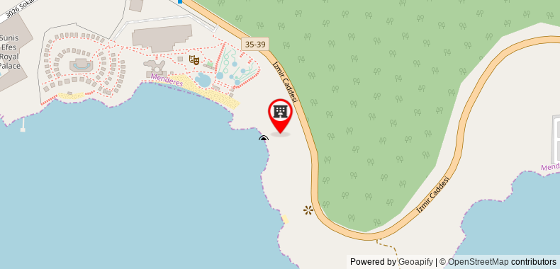Bản đồ đến Sunis Efes Royal Palace Resort&Spa