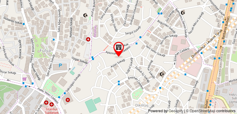 Bản đồ đến Marriott Executive Apartments Istanbul Fulya
