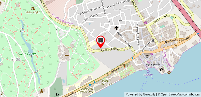 Bản đồ đến Khách sạn Malta Bosphorus