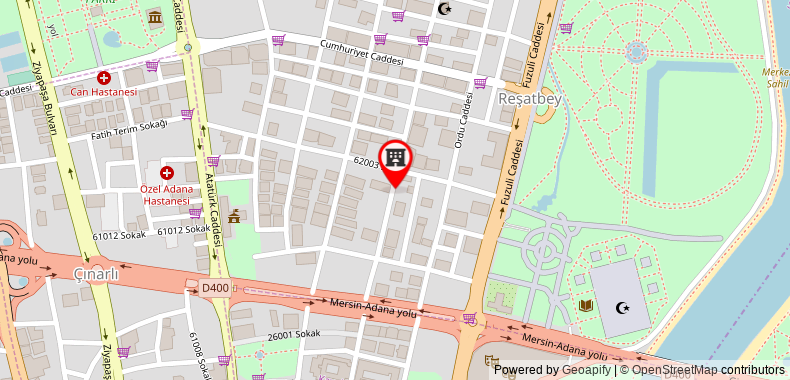 Bản đồ đến Riva Reşatbey Business Otel