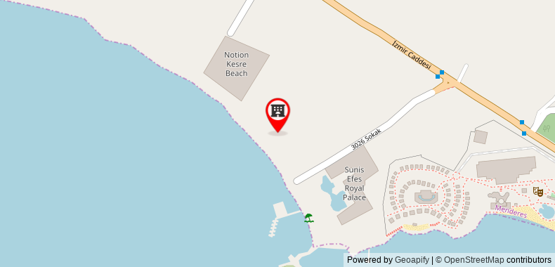 在地图上查看Notion Kesre Beach Hotel & Spa