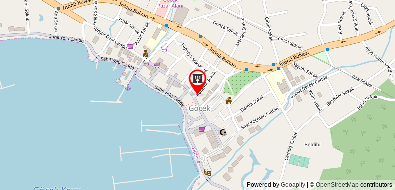 Bản đồ đến Khách sạn Gocek Centre