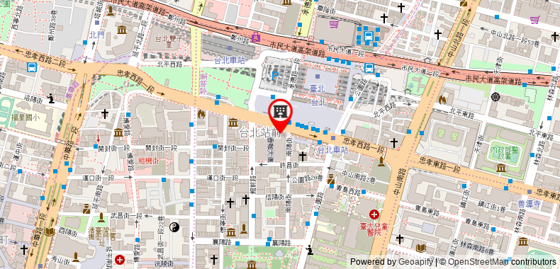 perfect Taipei Station on maps