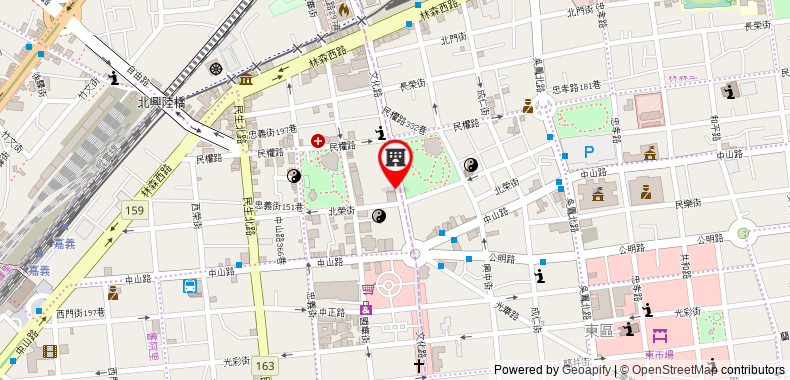 Bản đồ đến Khách sạn Orange - Wenhua Chiayi