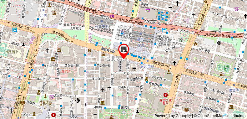 在地图上查看台北之星北歐日光 2~5人1分鐘到台北車站捷運M6出口免費移動WIFI