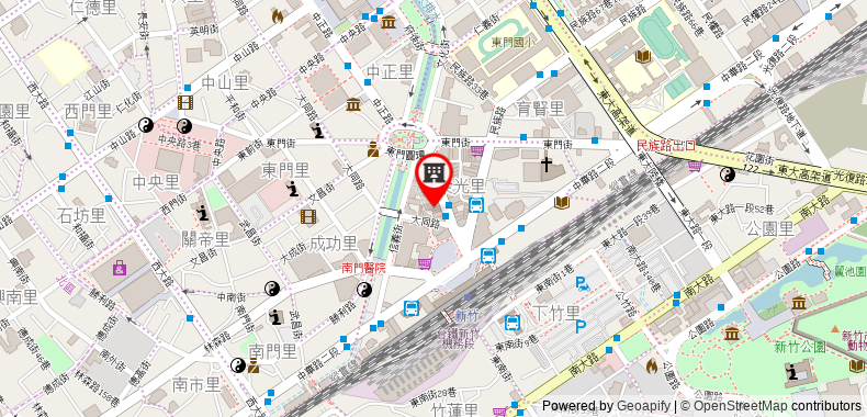 Bản đồ đến Khách sạn Bin City