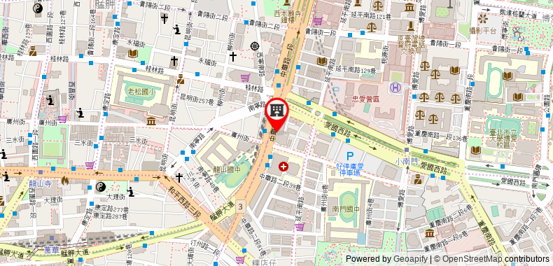 Bản đồ đến Khách sạn Taipei Garden