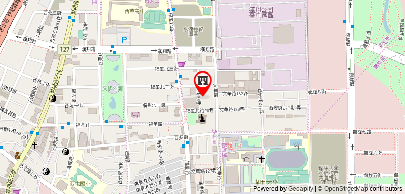 Holiday Inn Express Taichung Fengchia on maps