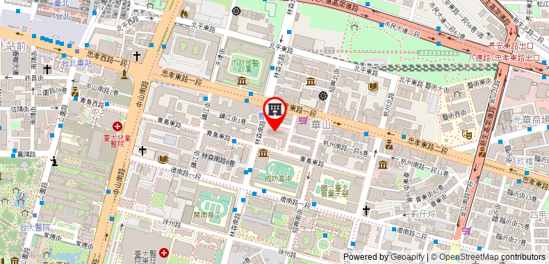 在地图上查看台北時代寓所