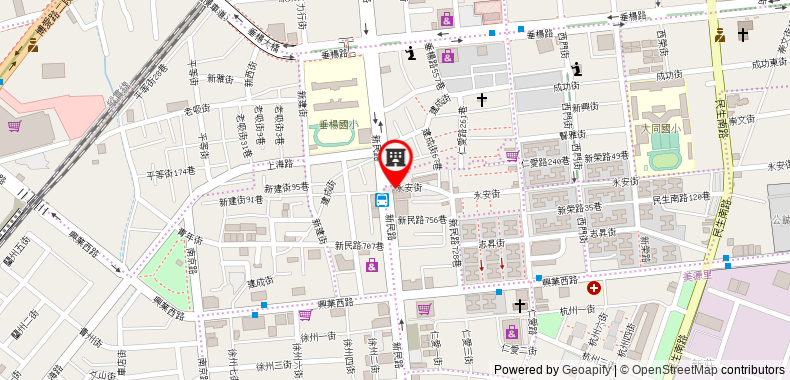 Bản đồ đến Khách sạn Hi Xinmin