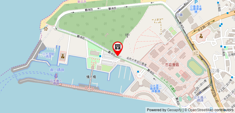 Bản đồ đến Khách sạn Fullon Tamsui Fishermen's Wharf