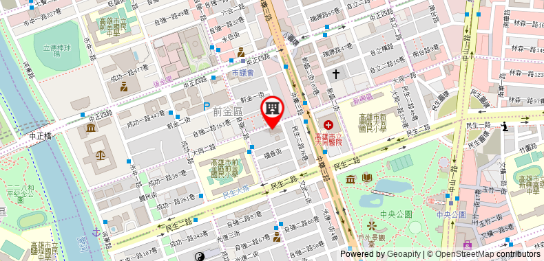 Bản đồ đến Khách sạn Talmud Kaohsiung Love River