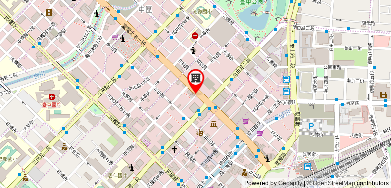 City Center Hotel on maps